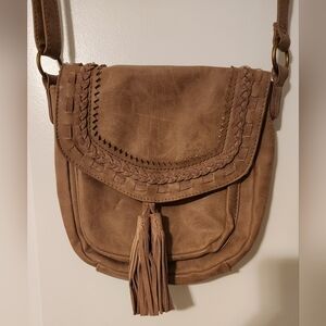 Brown Leather Crossbody Bag